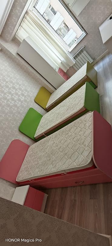masa mebel: Oğlan və qız üçün, 2 təknəfərlik çarpayı — 5