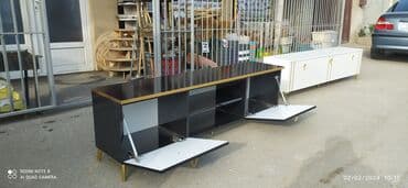 Dolablar: Yeni, Düz TV altlığı, Polkalı, Laminat, Belarusiya — 3