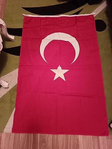 türkiyə bayrağı şəkilləri: Türkiyə Cümhuriyyəti bayrağı satılır. ​Ölçüsü: Təxminən 100x150 sm — 1