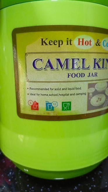 Rəng - Yaşıl, Yəmək üçün termos, Paslanmayan polad