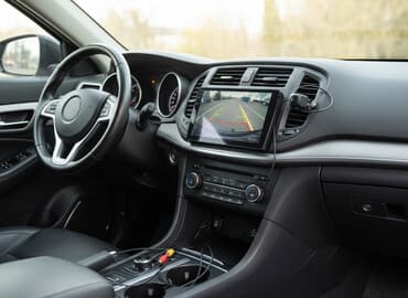 зеркало с видеорегистратором и камерой заднего вида: Монитор, Торпеда, ЖК дисплей — 1