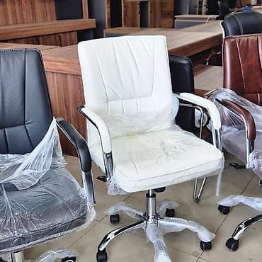 tək stollar: Yeni, Təkərli, Qolları tənzimlənir, Dəri — 6