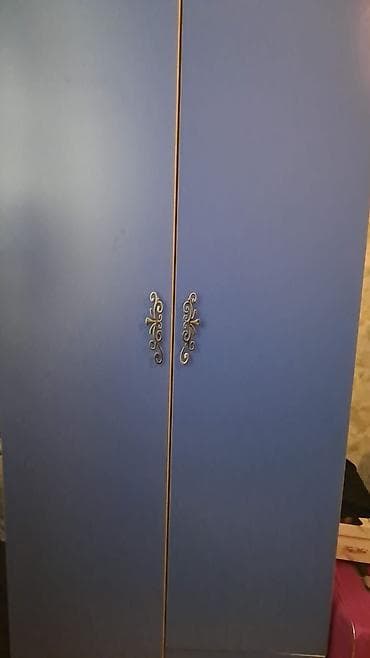 işlənmiş dolablar: 2 qapılı, Mavi, Digər material, Açılan, Düz dolab — 2