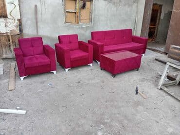 диван и 2 кресла мягкая мебель: Yeni divan və iki kreslodan ibarət dəst. Divan açılır və içərisində — 2