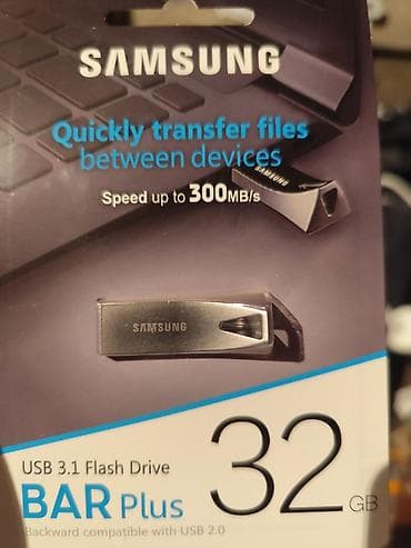 m4 mac mini: Samsung BAR Plus USB 3.1 Flash Drive – 32 GB - Sürət: 300 MB/s-ə — 1