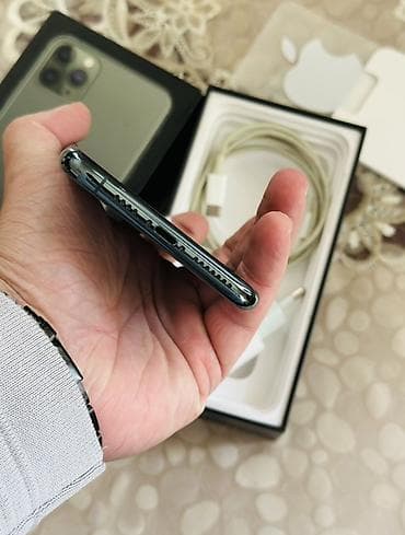 iphone 12 pro 2 ci el: IPhone 11 Pro Max, 64 GB, Matte Midnight Green, Simsiz şarj, Face ID, Sənədlərlə — 4