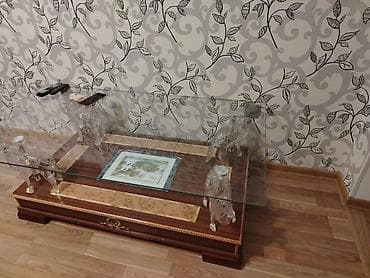 Düz masa, Açılmayan, Təkərsiz, Şüşə, Zəmanətsiz