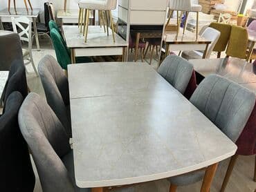 sulutepe kiraye heyet evleri 2022: Mətbəx üçün, Yeni, Açılan, Dördbucaq masa, 4 stul — 4