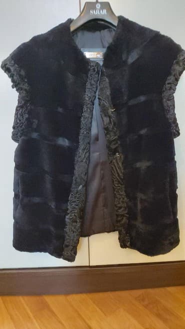 женские шлепанцы с мехом: Jiletka norka ve karakul ile yeni kimidir xaricden alinib — 1