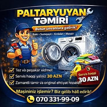 Paltaryuyan təmiri xidməti - Bütün ünvanlara gəlirik: Bakı, Sumqayıt