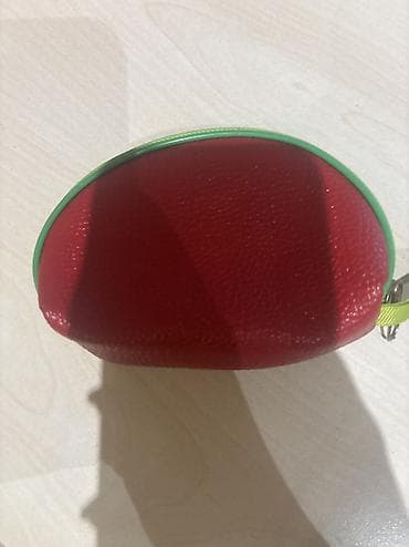 portmane: Uşaq pulqabısı / kiçik kosmetik çanta - Dizayn: qırmızı gövdə — 2