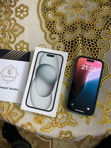 ayfon 11 qiymeti azerbaycanda: IPhone 15, 128 GB, Qara, Face ID — 3