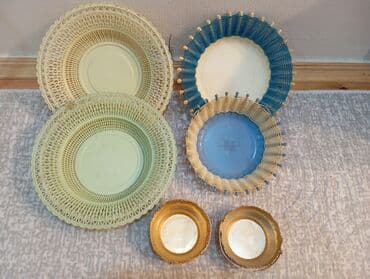 Məhsul: Dekorativ səbət və qab dəsti Tərkib: - 2 ədəd iri dairəvi