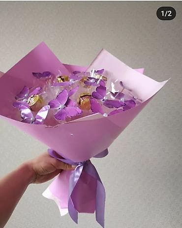 balaca gül buketi: Sifarişlə hazırlanır zövqə görə rəngləri dəyişə bilər — 2