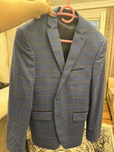 pencekler: Пиджак, В клетку, Mavi — 1