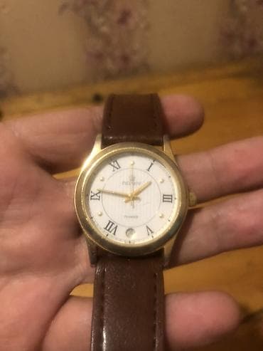 poljot: İşlənmiş, Qol saatı, rəng - Qəhvəyi — 2