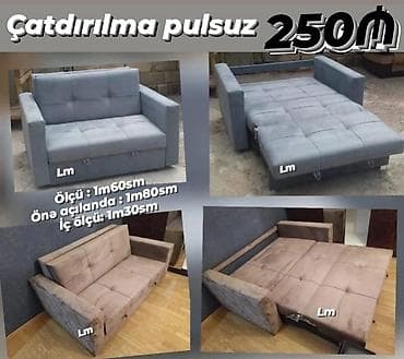 Мебель: Çevrilə bilən ikinəfərlik divan-kreslo - Mexanizm: Önə açılan model — 1