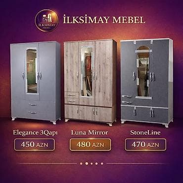 2 əl dolab: Diqqet eve aid olan her nov mebller movcuddur 1qapi 50x195x47 💥110azn — 1