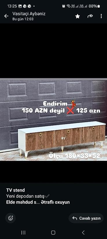 televizor atliqi: Siyirməsiz, Polkalı, Zəmanətsiz, Kredit yoxdur — 8