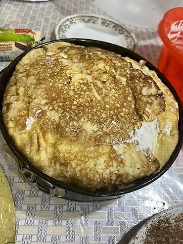 dollar tort: Ev üsulu “krep tortu” – yüngül və kremli desert (bilinçikdə ədədlə — 1