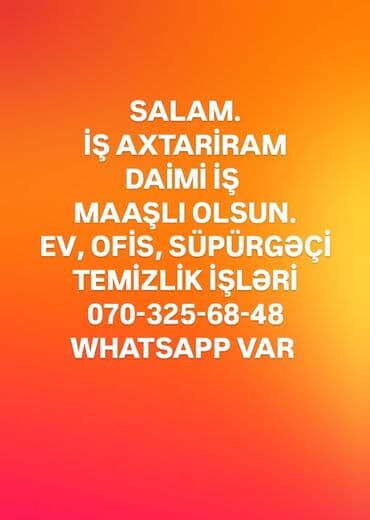 Tofas: Xidmət: Ev və ofis üçün təmizlik və süpürgəçi işləri Təsvir: - — 3