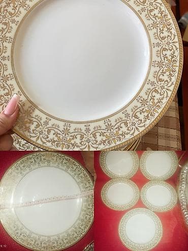 servis: Çay dəsti, Farfor, 6 nəfərlik, Yaponiya — 8