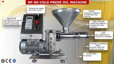 Dünyaca məhşur soyuq sıxım yağ çəkən makinaların gətirilməsi və satışı