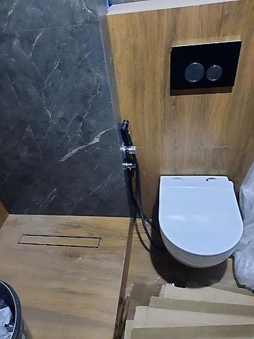 irşad qaz plitesi: Hamam/tualet üçün kafel-metlax işləri və santexnika quraşdırılması — 9
