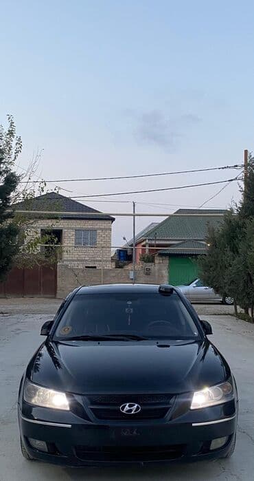 chevrolet hecbek modelleri: Hyundai Sonata sedan – qara rəng, 4 qapı, AZ 77-SY-287 dövlət nömrə — 8
