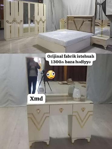 Yataq otağı mebel dəstləri – orijinal fabrik istehsalı Tərkib: -