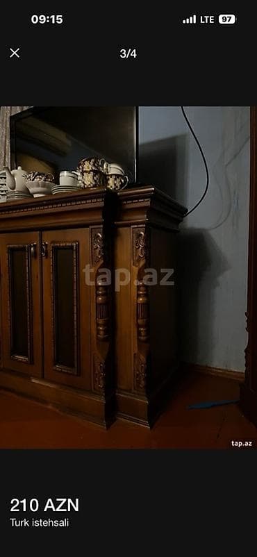 qab rəfi: Düz TV altlığı, Polkalı, Taxtalı, Türkiyə — 3