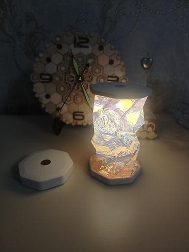 Pərdə və jalüzlər: Origami stildə portativ LED masa lampası - Dizayn: Qatlana bilən — 1