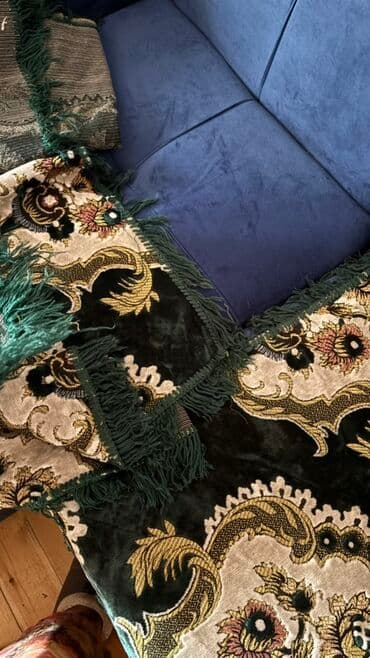 sultan tekstil: Velür divan ortuyu 3 eded 1 boyuk 2 nisbeten kicik örtük – klassik — 5