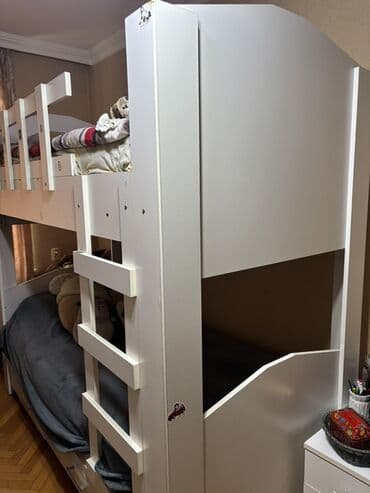 nərdivan: Oğlan və qız üçün, Çarpayı, Matrassız, Siyirməsiz, MDF — 1