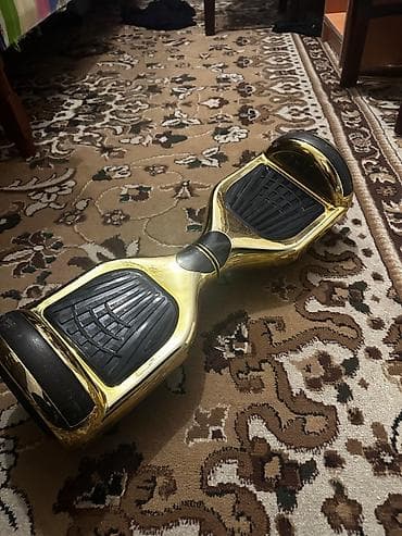 electric samokat: Qızılı rəngli iki təkərli hoverboard (self-balance skuter) - Parlaq — 2