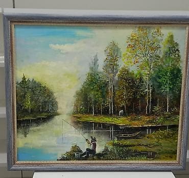 Peşəkar rəssam tərəfindən kətan üzərində yağlı boya ilə çəkilmiş gözəl — 5