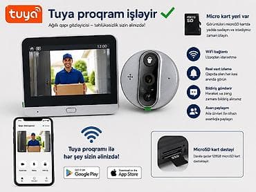 Ağıllı qapı gözləyicisi – Tuya proqramı ilə işləyir - Tuya tətbiqi