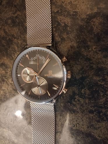 gedim saat: Naviforce saat,işlənməyib,zəmanəti var — 1