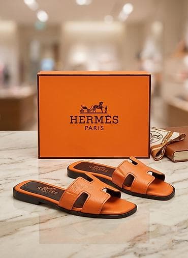 Hermès Oran slayd sandaletlər - Model: Hermès Oran - Rəng: ikonik