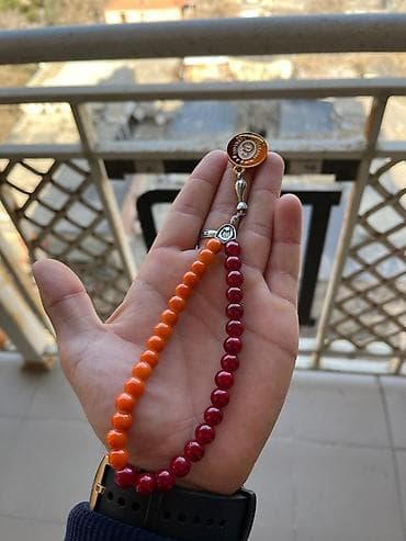Təsbehlər: Məhsul: İkili rəng keçişli təsbeh - Material: Parlaq, hamar səthli — 3