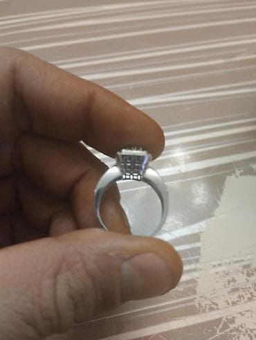 Zərgərlik əşyaları: Nişan, Üzük, Ağ qızıl, 585 Əyar — 4