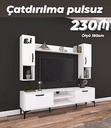 divar rəf: Yeni, Düz TV altlığı, Polkalı — 1