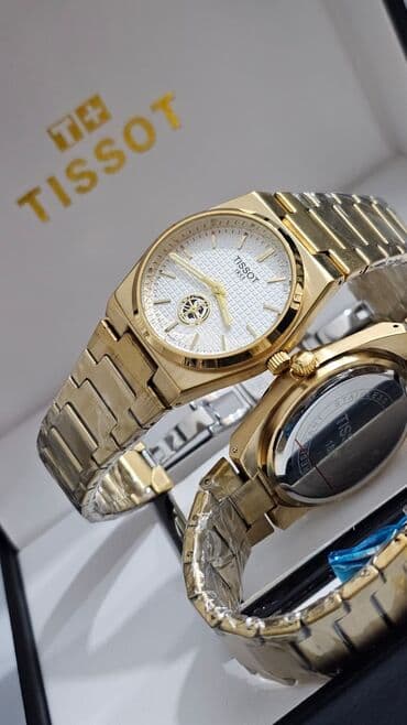 Kişi ayaqqabıları: Yeni, Qol saatı, Tissot, rəng - Qızılı — 6