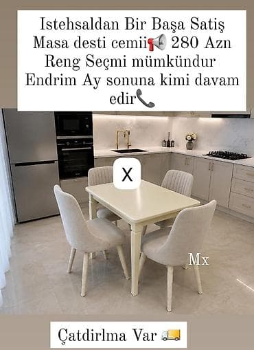 oturaca: Mətbəx üçün masa dəsti - İstehsaldan birbaşa satış - Masa dəsti cəmi — 1