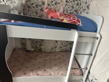 двухъярусная кровать для детей: İki mərtəbəli uşaq çarpayısı - Rəng: ağ-qara kombinasiya - — 3