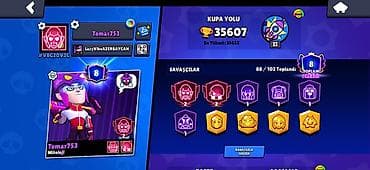 berber iş: Brawl Stars hesabı – “Tomar753” - Kupa: 35 607 (ən yüksək 35 632), II — 1