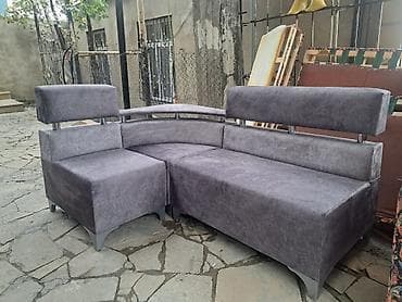 Künc divan, Mətbəx üçün, Parça, Bazalı — 4