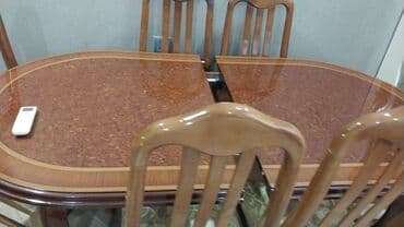складные стулья: Для гостиной, Б/у, Раскладной, Овальный стол, 6 стульев — 3