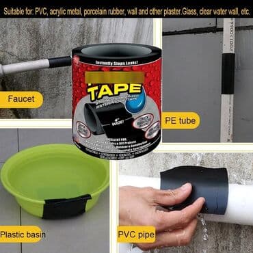 kauçuk: Çən hovuz boru yapışdırıcı böyük ölçülü flex tape orijinal öz adi — 1
