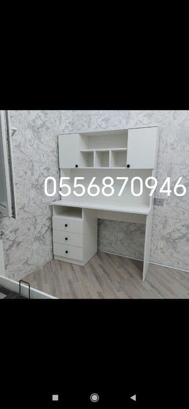 masa lampasi: Oğlan və qız üçün, Yeni, Siyirməli, Yazı masası, Stulsuz — 5